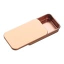 Metal æske til smykker og småting 60 × 34 × 11 mm metalbeholder med skydelåg til medicin slik 8