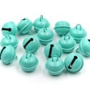 Metal Bells 2.2 cm for Crafting and Decorations 20 pcs Glossy Lacquered Surface with Edging Loop for Easy Threading and Hanging 10