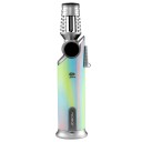 Metal Blue Lighter 360° Inverted Ignition Windproof Refillable Butane Lighter Candle Fireplace Grill Lighter 10