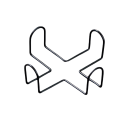 Metal Coaster Holder Storage Stand for Place Mats 11.5 × 11.5 × 5.5 cm Coaster Organiser for Table and Kitchen 1