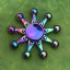 Metal fidget spinner rainbow E48 18