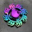 Metal fidget spinner rainbow E48 4