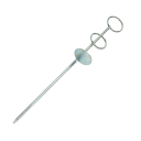 Metal Fishing Rod Holder 30 cm Steel Spike Stand Silver Stable Rod Support for Fishing by the Water 1