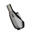 Metal Jet Flame Refillable Butane Lighter Blue Flame Windproof Lighter with Visible Fuel Tank 5