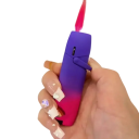 Metal Jet Lighter Refillable Butane Lighter Pink Flame Windproof Lighter with Visible Fuel Tank Rainbow 2