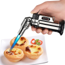 Metal Jet Lighter Refillable Butane Lighter Windproof Adjustable Flame Visible Fuel Tank 5