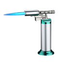 Metal Jet Lighter Refillable Butane Lighter Windproof Lighter with Visible Fuel Tank 5