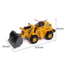 Metal Model Bulldozer 1 Detailed Construction Miniature  Realistic Metal Finish Collectible Model 3