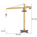 Metal Model of a Tower Crane Detailed Construction Miniature Realistic Metal Finish 3