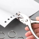 Metal Paper Punch with One Hole Diameter of 6 mm Manual Paper Punch for Office 13 x 5.7 x 1.1 cm 3