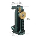 Metal Phone Holder with Cold Shoe Arca 360° Rotatable Tripod Adapter for TikTok Vlog Photo Video Creation with Smartphone 5