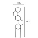 Metal Plant Support in the Shape of Hexagons 40 × 10 cm Garden Stand for Climbing Plants and Guiding Shoots 2