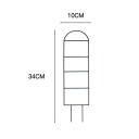 Metal Plant Support with Straight Lines 34 × 10 cm Garden Stand for Climbing Plants and Guiding Shoots in a Pot 2