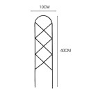 Metal planteholder i gitterform X 40 × 10 cm sort have støtte til klatreplanter og ledning af skud 2