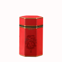 Metal Tea and Coffee Canister with Airtight Lid 15×8 cm Metal Box with Traditional Chinese Painting Pattern Gold for Storage 1