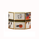 Metal Tea and Coffee Canister with Airtight Lid 7×8 cm Food-Safe Box with Traditional Chinese Painting Pattern in Gold 6