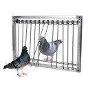 Metalduefælde 29x26 cm med jernramme Tråddør til duefælde Fuglefælde Envejsdør til duehuse og bygningsbeskyttelse 1