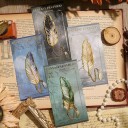 Metalen boekenlegger veer 80 x 28 mm met ketting decoratieve leesaccessoire 4