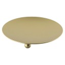 Metalen kaarsenhouder 7 cm ronde gietijzeren kandelaar roestvrij staal elegante badkamer sokkel kandelaar voor bruiloften en feestdecoratie 1