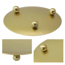 Metalen kaarsenhouder 7 cm ronde gietijzeren kandelaar roestvrij staal elegante badkamer sokkel kandelaar voor bruiloften en feestdecoratie 3