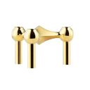 Metalen kandelaar met moleculaire structuur 10 × 6 cm Scandinavisch decoratieve kaarshouder Moderne metalen kandelaar voor huisdecoratie 2