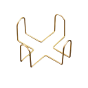 Metalholder til coasters opbevaringsstativ til dækkeservietter 11,5 × 11,5 × 5,5 cm organiser til underlag til kopper til bord og køkken 2