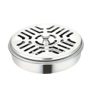 Metalholder til spiralformede røgelsespinde mod myg med låg Diameter 14,5 cm Elegant stativ Husholdning Have Terrasse 1