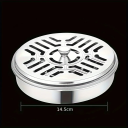 Metalholder til spiralformede røgelsespinde mod myg med låg Diameter 14,5 cm Elegant stativ Husholdning Have Terrasse 4
