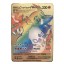 Metalická sběratelská kartička Pokémon – 1 ks legendární karta 34