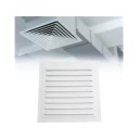 Metall-Lüftungsgitter 200x200 mm Aluminium-Abdeckung für Ventilator mit Insektenschutznetz Lüftungsöffnung für Wände und Decken Innen- und Außenanwendung 2