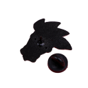 Metallbrosche bunte Maske mit Federn 2,5 x 3 cm emaillierte Nadel mehrfarbiger Anstecker für Kleidung Rucksack Zubehör 2