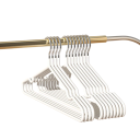 Metallbügel mit Kunststoffverpackung 10 Stück 40,5 x 18 cm Langlebige Kleiderbügel mit Anti-Rutsch-Beschichtung Praktisch und robust für Kleiderschrank und Ankleidezimmer 5