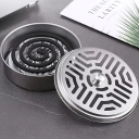 Metallhalter für Spiral-Räucherstäbchen gegen Mücken mit Deckel Durchmesser 14,5 cm Edler Ständer Haushalt Garten Terrasse 2