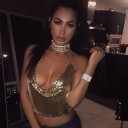 Metallic croptop voor dames met hoge halslijn 5