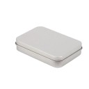 Metallic gaveæske 8,7 × 6 × 1,7 cm metalbeholder med låg farvet rektangulær æske til småting te kaffe pakke 3