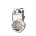 Metallic lighter with double flame Windproof butane lighter Transparent valve Refillable double jet lighter 9