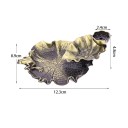 Metallic vandfald røgelseholder med frø Tilbageflow røg Stativ til duftkegler Aromaterapi Dekoration Indretning 7