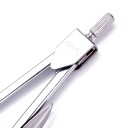 Metallinen ruostumattomasta teräksestä valmistettu piirustuskompassi varajohtimilla kotelossa Geometriakompassi läpinäkyvällä kotelolla 12 x 3 cm 5