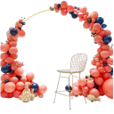 Metallischer goldener Hochzeitsbogen 50×120 cm dekorativer Rahmen für Hochzeiten, Partys, Jubiläen, Garten- und Innenveranstaltungen, Blumen- und Dekoständer 2