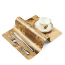 Metalliska bordstabletter med ornament 6 st 8