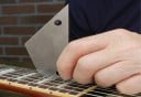 Metalowe miernik do ustawiania wysokości strun i mechaniki gitary Precyzyjna linijka do strojenia i konserwacji gitary Profesjonalne narzędzie 2