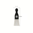 Metalowy grzebień do afro włosów 18×6 cm 12 zębów Profesjonalne narzędzie stylizacyjne do fryzjerstwa Barber Grzebień do loków i gęstych włosów 2