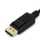 Μετατροπή DisplayPort αρσενικό σε DVI αρσενικό Καλώδιο 1,8 μ Αντάπτορας 1080p Για οθόνες προτζέκτορες Υπολογιστές Κάρτες γραφικών Σταθερή μετάδοση βίντεο 2