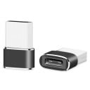 Μετατροπέας USB-A αρσενικό σε USB-C θηλυκό Για σύνδεση καλωδίου USB-C σε φορτιστή ή φορητό υπολογιστή Μεταφορά δεδομένων 480 Mbps Μεταλλικό 2