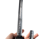 Metro a nastro di misura con corpo compatto 3 m / 19 mm in plastica ABS nera resistente per misurazioni in officina e a casa 2