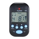 Metrónomo mini digital 12 x 8 x 3 cm pantalla LCD 0–9 compases Tempo 30–280 bpm Función TAP Clip y orificio para cordón salida de 3,5 mm 1