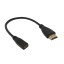 Micro HDMI na HDMI prodlužovací kabel F/M 20 cm 2