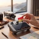 Micro SD -muistikortti 32 GB MicroSD Luokka 10 Epoksihartsista Punainen ja kultainen Dronelle TV:lle ja tietokoneelle Valokuville, videoille 3