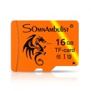 Micro SD TF SomnAmbulist Højhastigheds 16 GB Class 10 U1 UHS-I 1,5 x 1,1 cm Epoxy Harpiks Orange Til Mobil 1