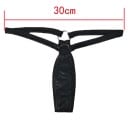 Micro tanga met metalen ring Minimalistische onderkleding met dunne bandjes in de taille Glanzend gelakt materiaal Taillewijdte 30 cm 13
